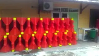 Jual / Produsen Road Barrier (Pembatas Jalan) Plastik Isi Air