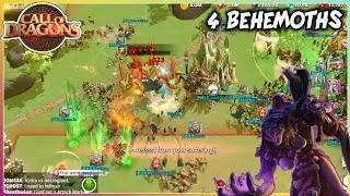 Call of dragons - Biggest war in zone 3 with 4 different Behemoths