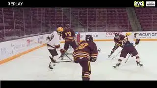 Action Packed Overtime Hockey UM vs UMC (ACHA) #minnesotagoldengophers #hockeygoalie
