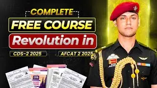 Free Course For CDS 2 2025 & AFCAT 2/2025 | CDS Best Channel | AFCAT PREPARATION | CDS Free Classes
