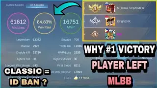 WHY TOP 1 GLOBAL VICTORY PLAYER MOURA SCAMMER LEFT MLBB