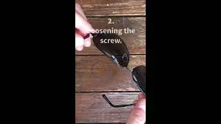 Zerpico Titan Titanium Aviator Sunglasses - How to change lens