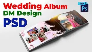 Wedding album dm design | Photoshop tutorial | #weddingalbum  #albumdesign #psd #template
