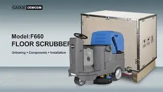 Ride-On Floor Scrubber Unboxing | F660 Commercial Cleaning Machine#floorscrubber#unboxing