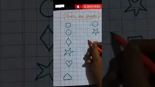 Match the shape #activity #math #english #worksheet #kids #learning #ytshorts