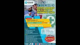 K3 CERTIFIED AWARENESS HEALTH SAFETY AND ENVIRONMENT (CAHSE) PADA 15 NOVEMBER 2023 #k3 #sertifikasi