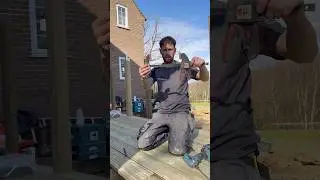HOW TO FIX BOWED DECK BOARDS LIKE A PRO#deck #deck #how #howto #doityourself #shorts #hack #tips