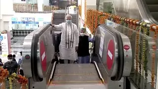 PM Modi at airport-style Rani Kamalapati Railway Station in Bhopal, Madhya Pradesh for inauguration