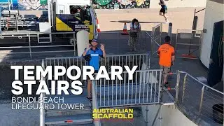 Bondi Beach Lifeguard Tower &ndash; Temporary Access Stairs Installed!