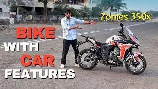 This Chinese Bike has Crazy Features like Car 🤯😲 || Keyless Bike | Zontes 350x Review