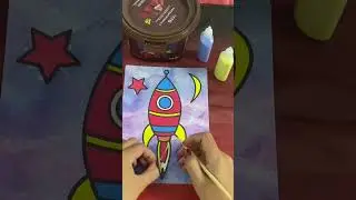 🚀 Rocket Sand Art Reveal! | Satisfying Color Splash #art