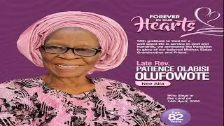 Glorious Evening of Praise | Service of Songs for Rev. Patience Olabisi Olufowote