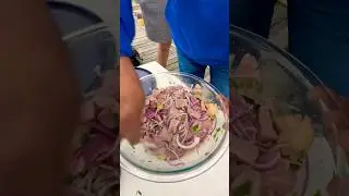 They Made Fresh Ceviche at the Dock!!  🤯🐟🔥