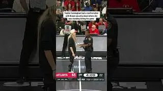 Софи Каннингем отстаивала свою позицию против охранника отеля Atlanta Dream 👀