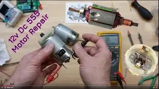 How to repair Full Dc Motor Repairing, 12Volt 555 motor Not Working|Carbon Brush | Replace