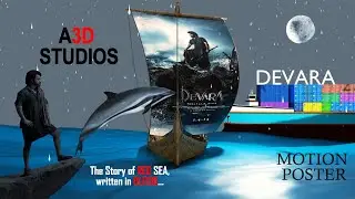 DEVARA PART - 1|| NTR 30 || 3D MOTION POSTER || 27 SEPT || A3D STUDIOS
