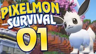 A NEW ADVENTURE! | Pixelmon Survival Day 1