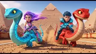 🐍 RUMI WINS Snake Racing Championship 🏆 | RUMI WILDS / Golden SNAKE VS Silver SNAKE