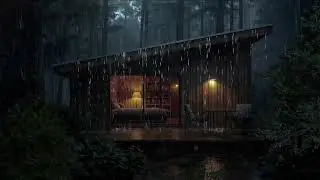 Gentle Thunder Rain on Tin Roof 🌧️ | Calm Deep Sleep Sounds