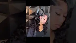 💖big deep wave hair wig review.#wigs