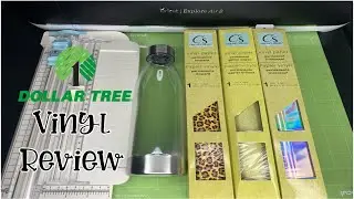 Dollar Tree Vinyl Testing & Review | Customized Water Bottle + Cricut Design Space Tutorial