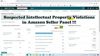 Suspected Intellectual Property Violations in Amazon Seller Panel !!!