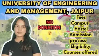 UEM Jaipur Full Review 😍 | Placements, Campus Life, Fees, Admission, Ranking | UEM University Jaipur
