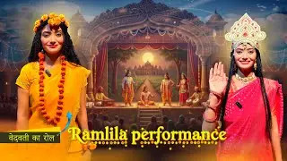 रामलीला का पहला दिन| मेरा वेदवती का रोल🙏😇#ramlila #vlog #nidhichaiwali 