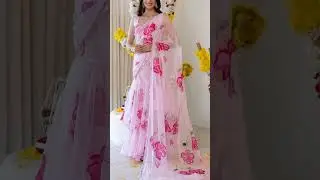 Beautiful ruffle saree design 👌💕✨