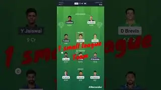 CSK vs RR dream11team RR vs CSK small league team CSK vs RR IPL T20 match team#ipl#india#cricket#csk