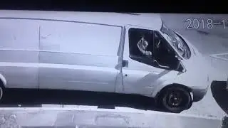 CCTV of van being stolen in Shaw