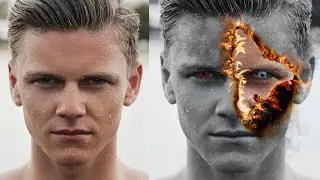 Picsart fire face photo editing - picsart best fire manipulation tutorial | picsart fire effect