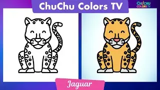Beginner Animal Drawing: Easy Jaguar Sketch Tutorial | ChuChu Colors TV