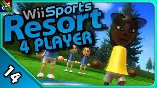 КОМАНДНЫЙ ФРИСБИ-ГОЛЬФ! | Wii Sports Resort 4 PLAYER LETS PLAY Эпизод 14 | Couch Plays