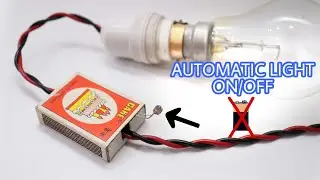 Automatic light on/off without battery | simple circuit
