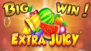 BIG WIN on EXTRA JUICY Slot - Claim the best rewards on Roobet with promo code 