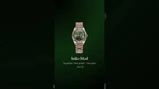 This daydate watch in rose gold olive green 🫒 #shorts #seiko #daydate #watches #oldmoneystyle