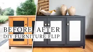 TV Console DIY Furniture Makeover