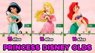 LAS PRINCESAS👑 DE DISNEY🏰 ESTA SON SUS EDADES !! | #disney  #princess #comparison