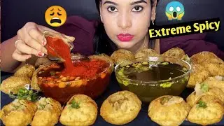 EXTREME SPICY PANIPURI 🥵 SPICY PANIPURI CHALLENGE | GOLGAPPA EATING CHALLENGE | PANIPURI ASMR