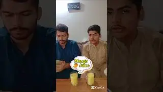 Drinking only 5 second mango juice challenge #shorts #trendingshorts #challenge #mangojuice