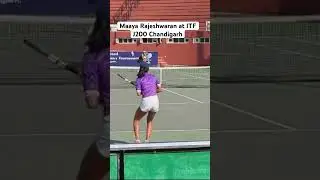Glimpse of Maaya Rajeshwaran at ITF J200 Chandigarh. She is through to the second round