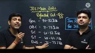 JEE Main Cutt off 2021 🤯 | Jee advance eligibility | Category wise cutt off | #jee #shorts #jeemain