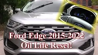 Ford Edge 2015 -2022 Oil Life Reset