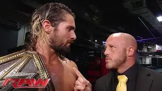 Сет Роллинс переписывается с J&J Security: Raw, 15 июня 2015 г.