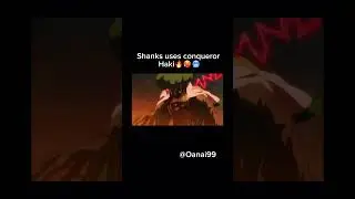 Shanks uses conqueror haki #onepiece #shanks #conquerorhaki