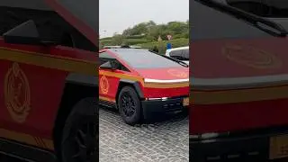 TESLA POLICE CAR 👮 🚔 #youtube #policecar #tesla #2025 #qatar