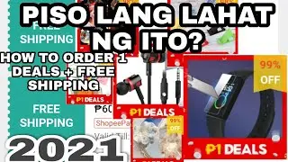 PAANO UMORDER SA SHOPEE NG PISO DEALS AT FREE SHIPPING VOUCHER 2021 1 deals #free