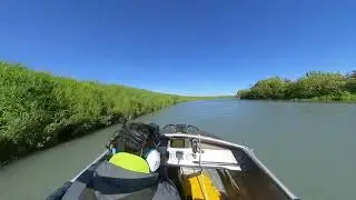 MotoJet Mini Jet Boat Alaska - Eyak River down river and up Ibeck River Segment 3