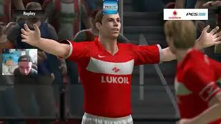 Спартак(Москва) - ФК Барселона. PES 2008. Часть 1ая.